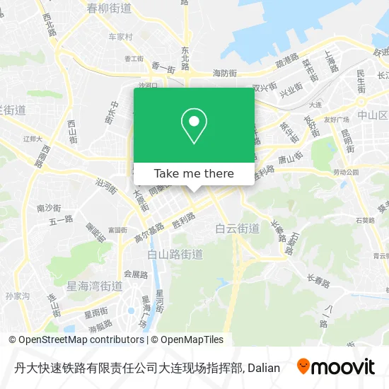 丹大快速铁路有限责任公司大连现场指挥部 map