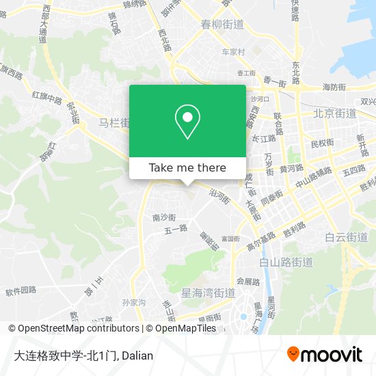 大连格致中学-北1门 map