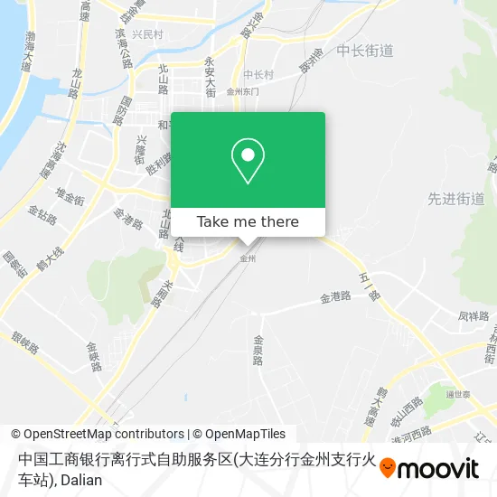 中国工商银行离行式自助服务区(大连分行金州支行火车站) map