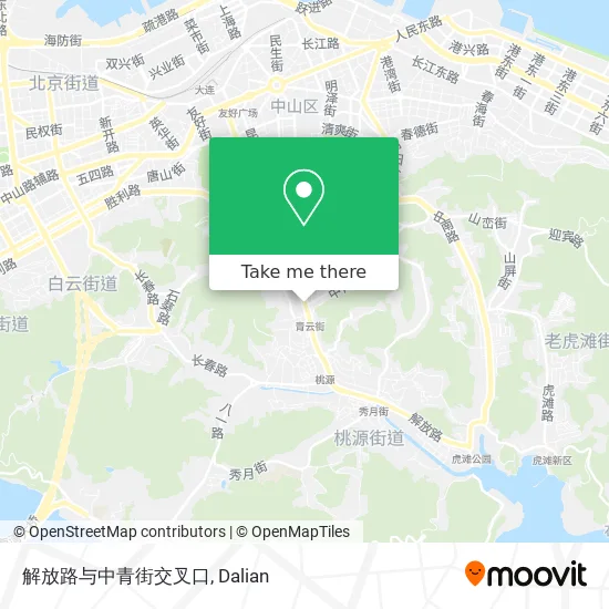 解放路与中青街交叉口 map