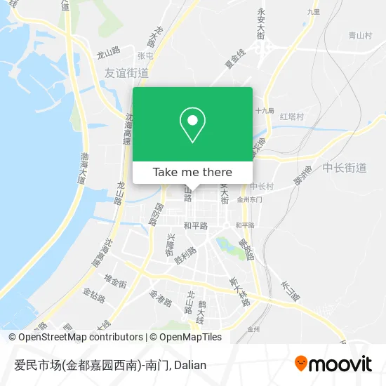 爱民市场(金都嘉园西南)-南门 map