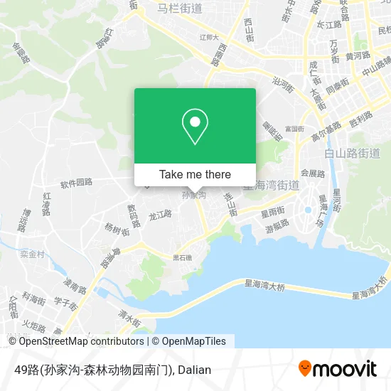 49路(孙家沟-森林动物园南门) map