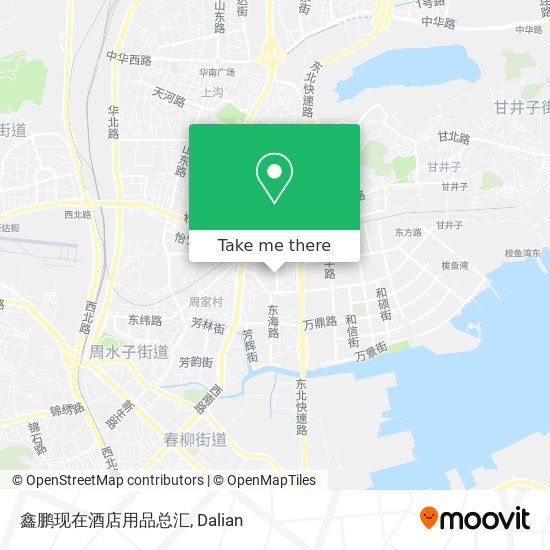 鑫鹏现在酒店用品总汇 map