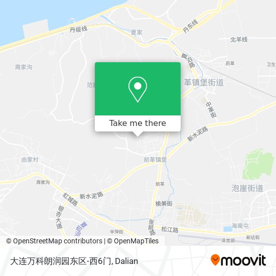 大连万科朗润园东区-西6门 map