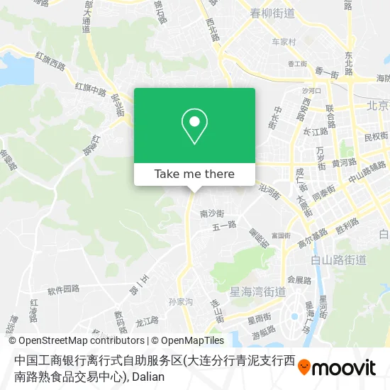 中国工商银行离行式自助服务区(大连分行青泥支行西南路熟食品交易中心) map