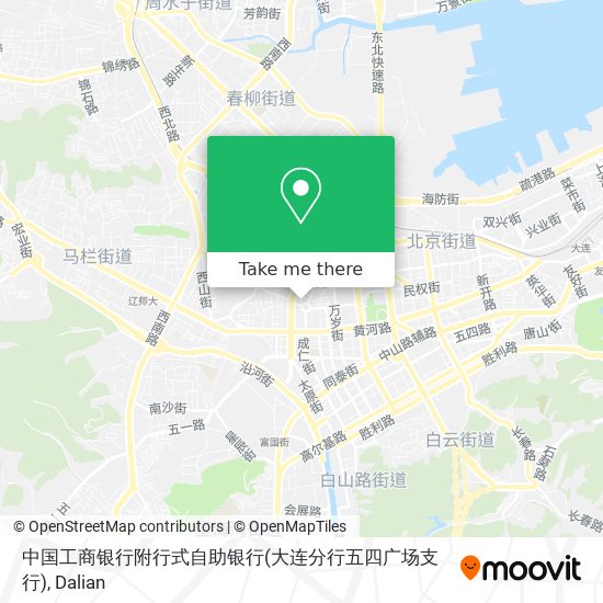 中国工商银行附行式自助银行(大连分行五四广场支行) map