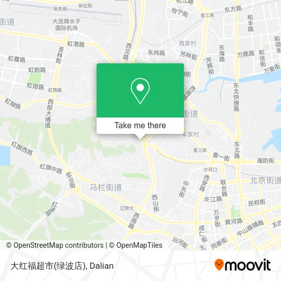 大红福超市(绿波店) map