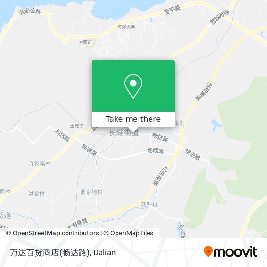 万达百货商店(畅达路) map