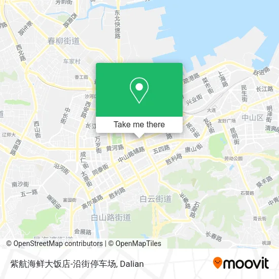 紫航海鲜大饭店-沿街停车场 map