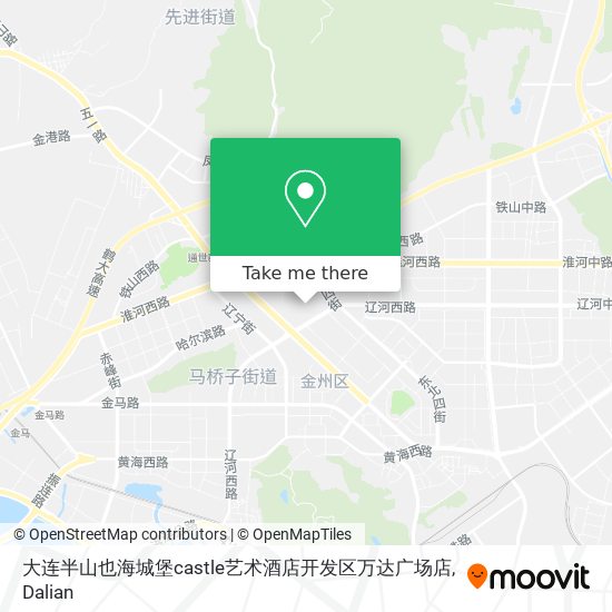 大连半山也海城堡castle艺术酒店开发区万达广场店 map