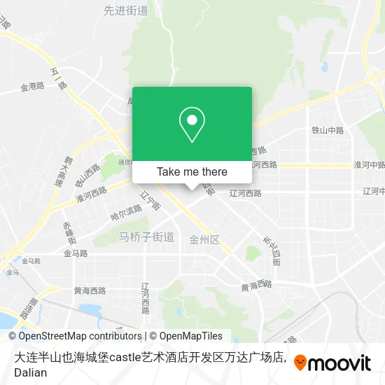 大连半山也海城堡castle艺术酒店开发区万达广场店 map