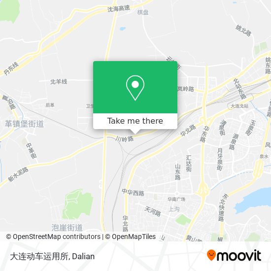 大连动车运用所 map