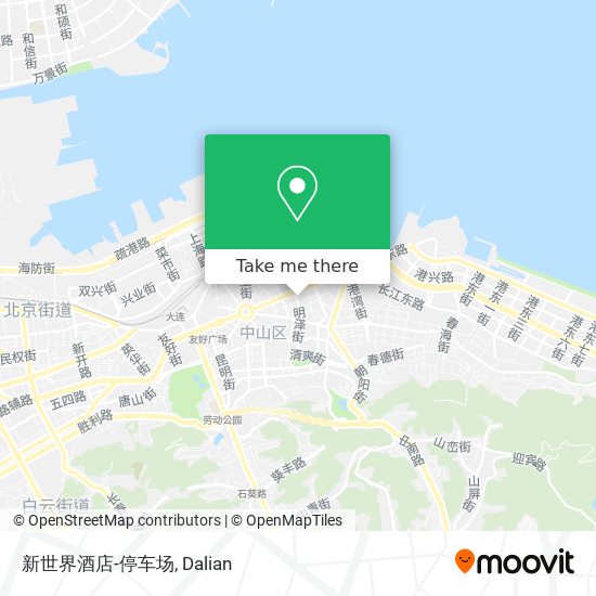 新世界酒店-停车场 map