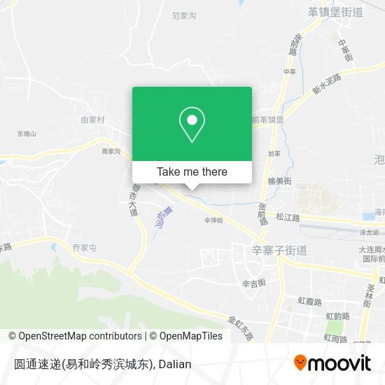 圆通速递(易和岭秀滨城东) map