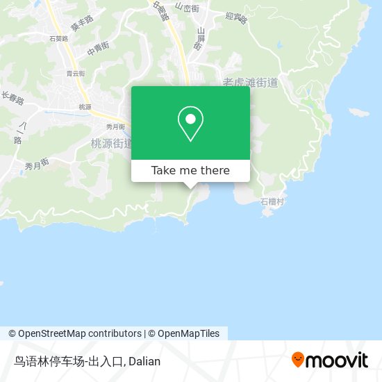 鸟语林停车场-出入口 map