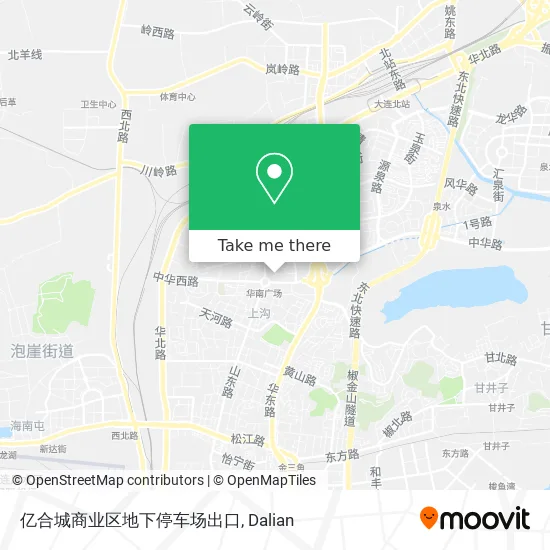 亿合城商业区地下停车场出口 map