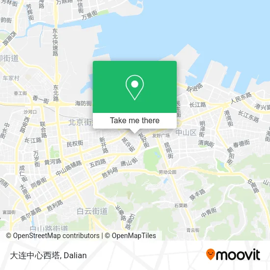 大连中心西塔 map