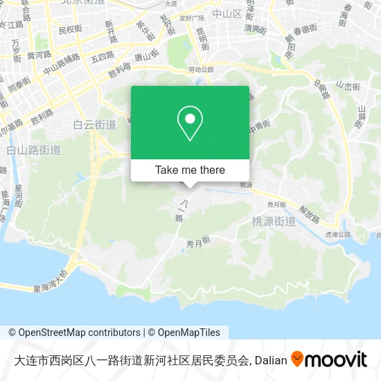 大连市西岗区八一路街道新河社区居民委员会 map