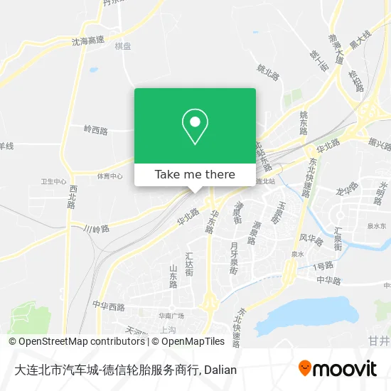 大连北市汽车城-德信轮胎服务商行 map