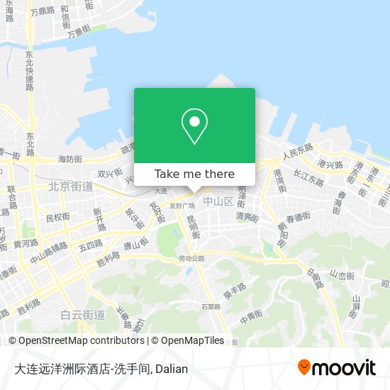大连远洋洲际酒店-洗手间 map