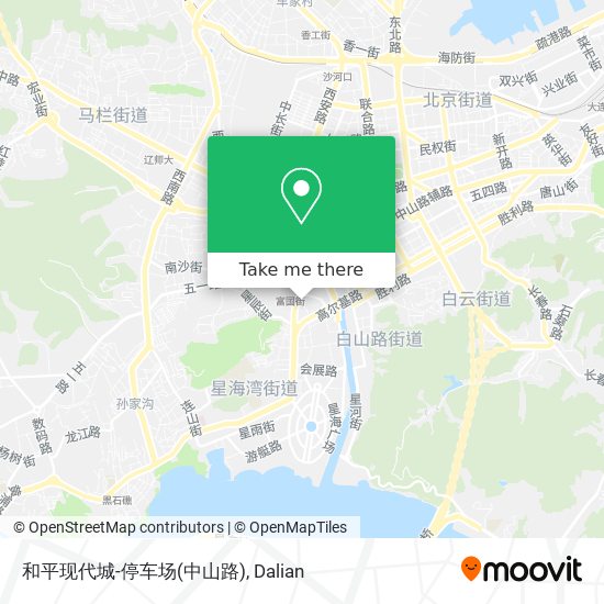 和平现代城-停车场(中山路) map