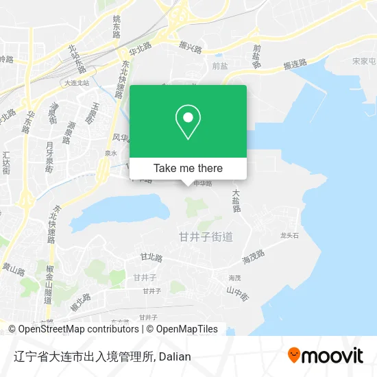 辽宁省大连市出入境管理所 map