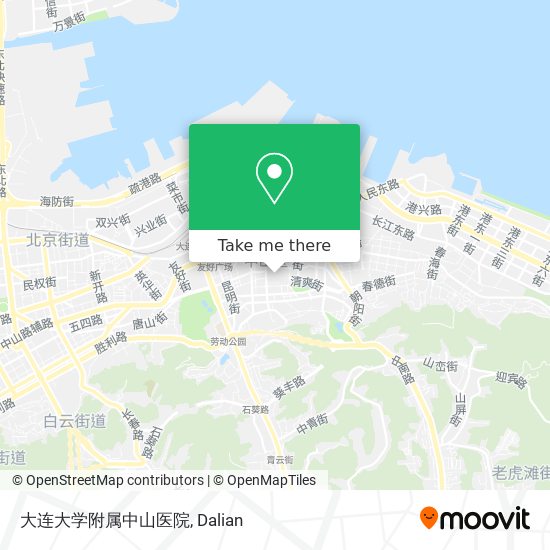 大连大学附属中山医院 map