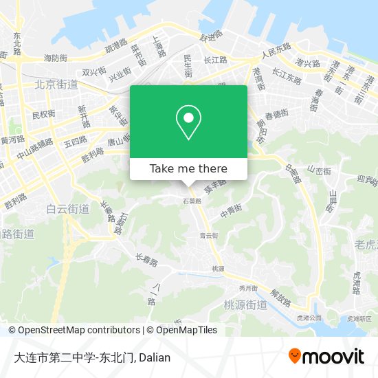大连市第二中学-东北门 map