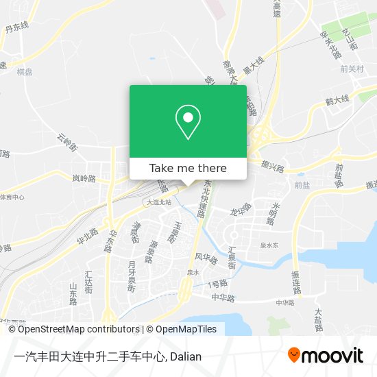 一汽丰田大连中升二手车中心 map