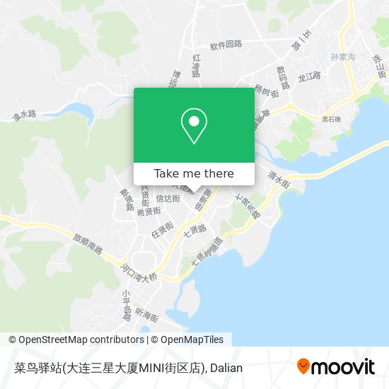 菜鸟驿站(大连三星大厦MINI街区店) map