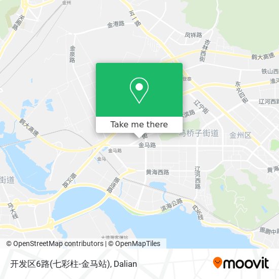 开发区6路(七彩柱-金马站) map