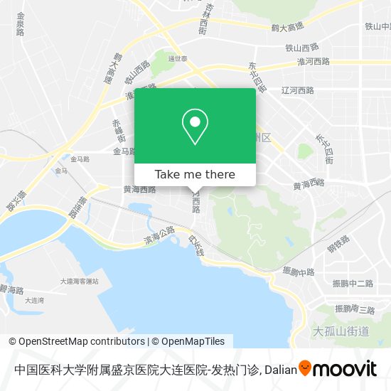 中国医科大学附属盛京医院大连医院-发热门诊 map