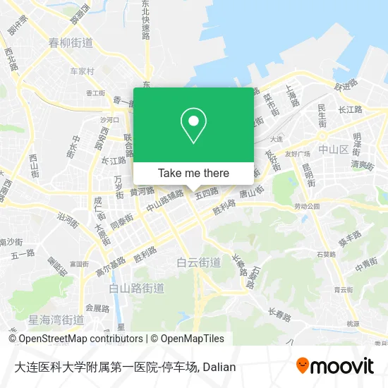 大连医科大学附属第一医院-停车场 map