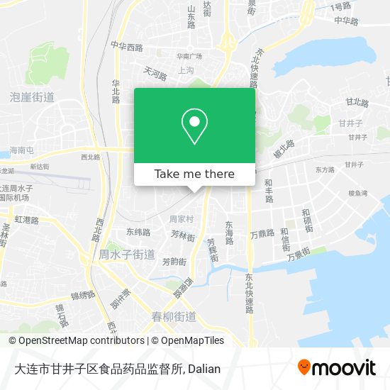 大连市甘井子区食品药品监督所 map