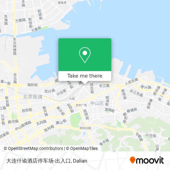 大连仟谕酒店停车场-出入口 map