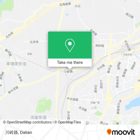 川岭路 map