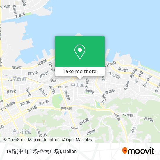 19路(中山广场-华南广场) map