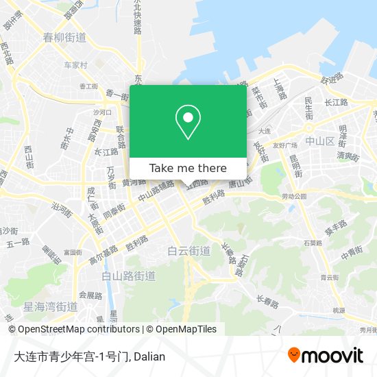 大连市青少年宫-1号门 map