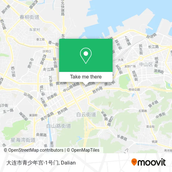 大连市青少年宫-1号门 map