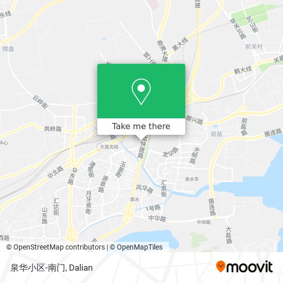 泉华小区-南门 map