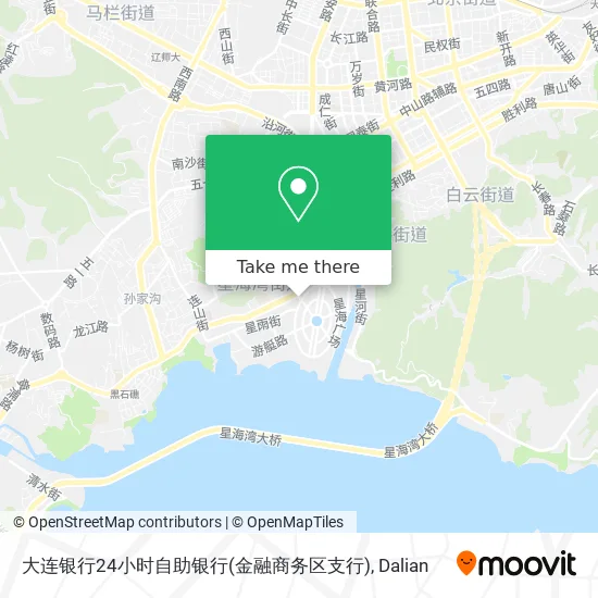 大连银行24小时自助银行(金融商务区支行) map