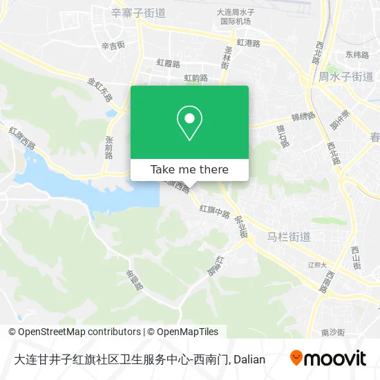 大连甘井子红旗社区卫生服务中心-西南门 map
