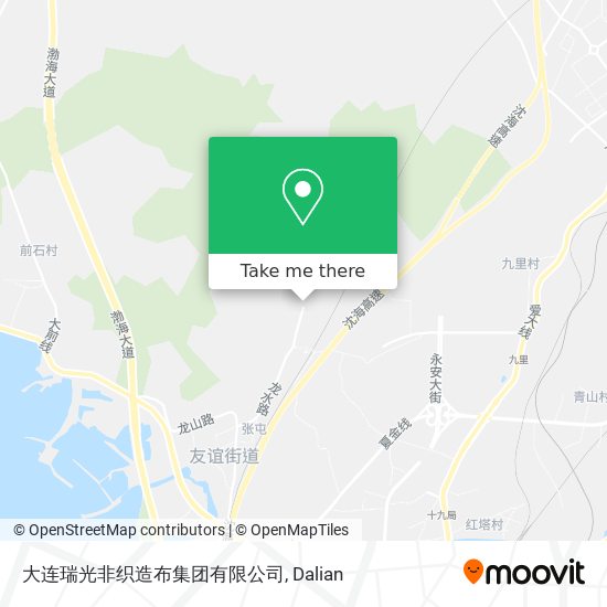 大连瑞光非织造布集团有限公司 map