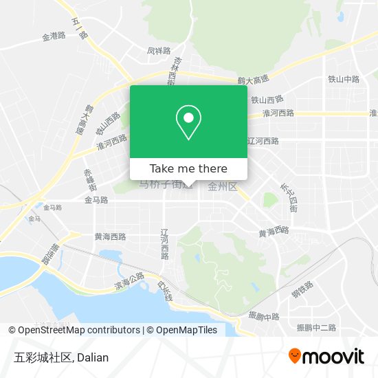五彩城社区 map