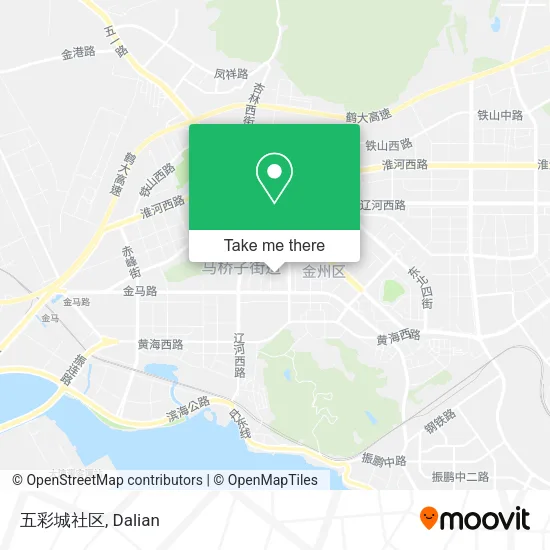 五彩城社区 map