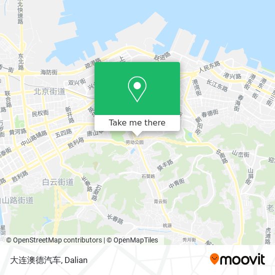 大连澳德汽车 map