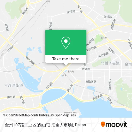 金州107路工业区(西山屯-汇金大市场) map