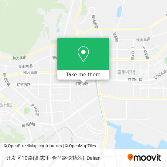 开发区10路(高志里-金马路快轨站) map