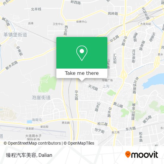 臻程汽车美容 map