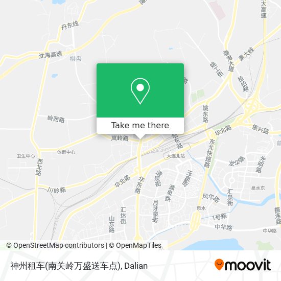 神州租车(南关岭万盛送车点) map